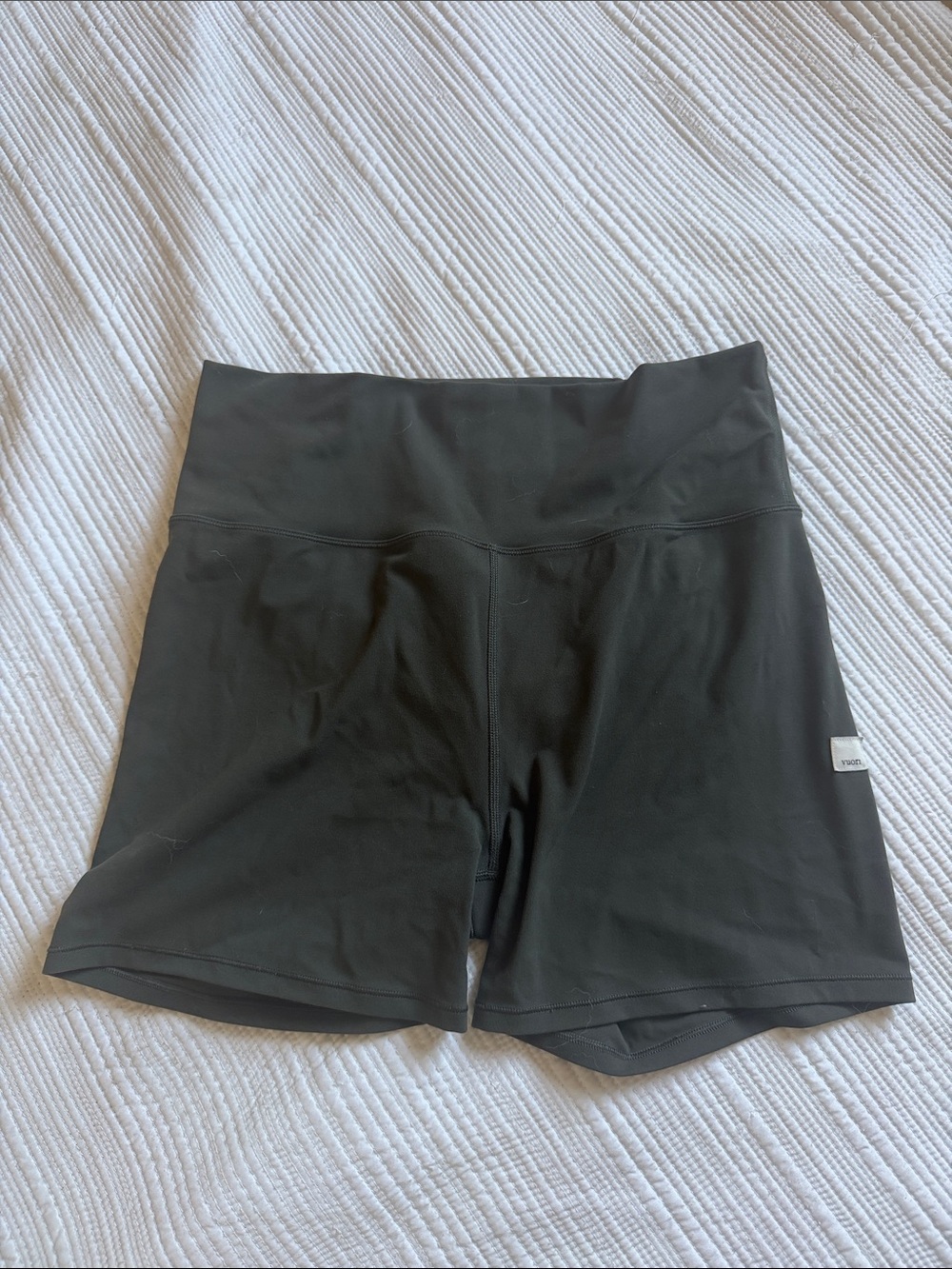 Vuori Black High-Rise Athletic Shorts
